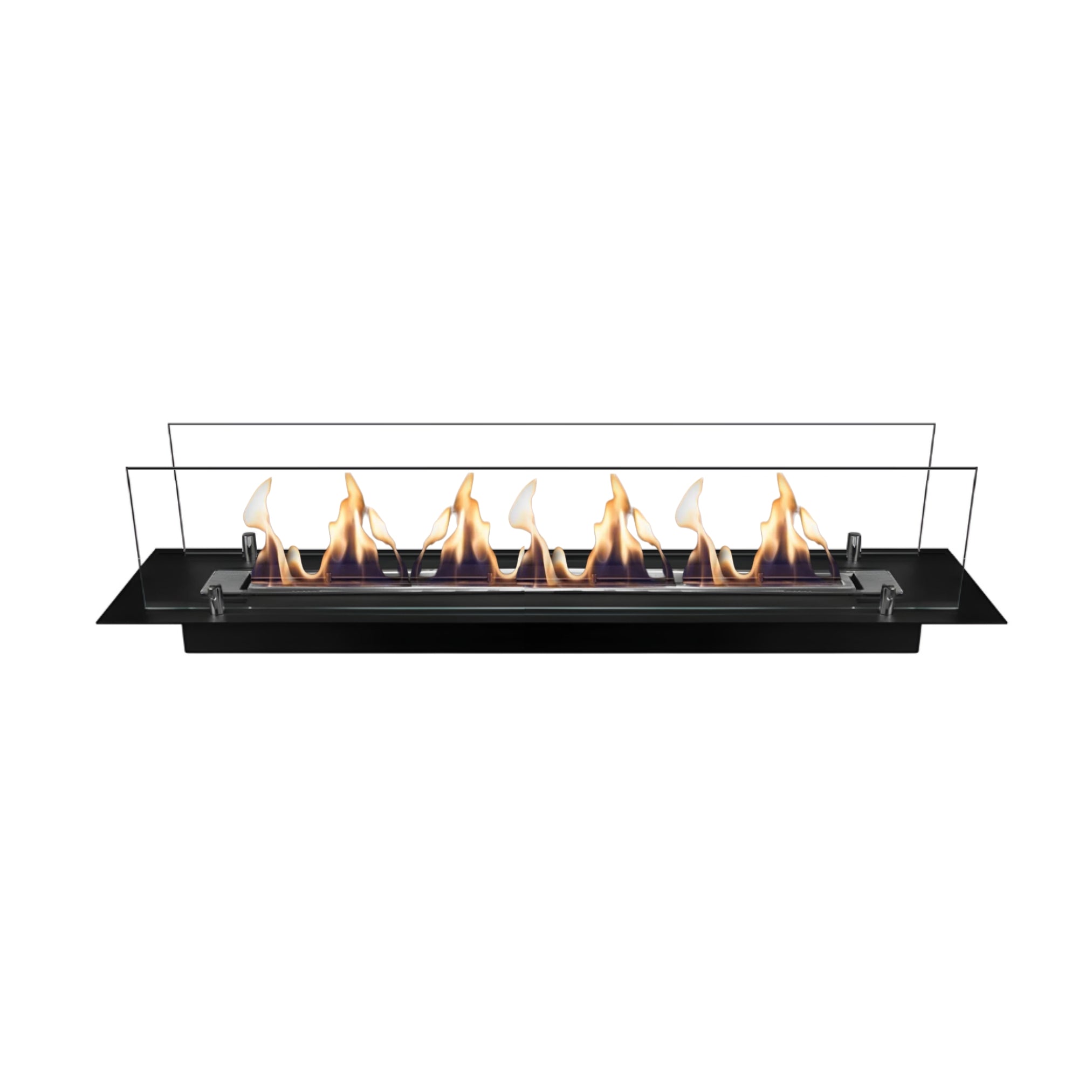 Bio Ethanol Brander Zwart RVS In Meubel 63 CM