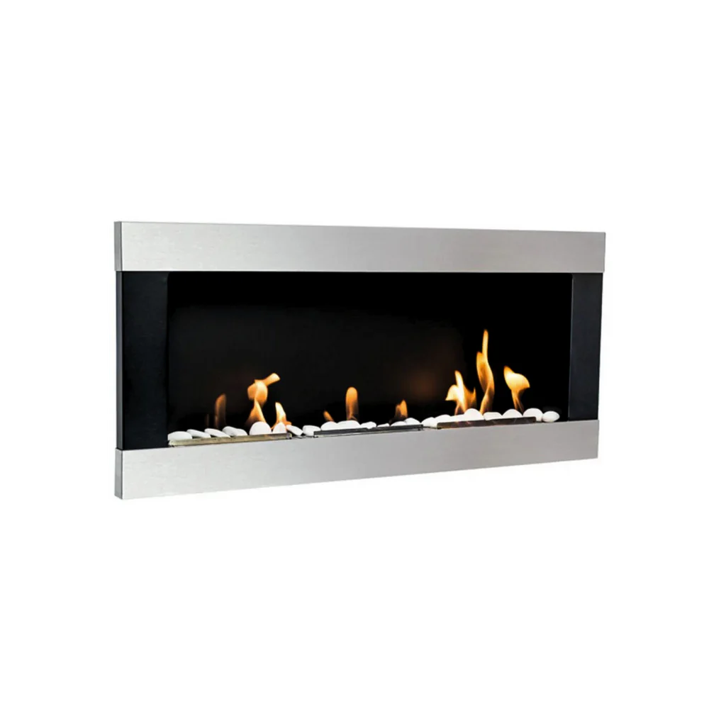 Easy M RVS Bio-Ethanol Inbouw - Wandhaard 90 CM