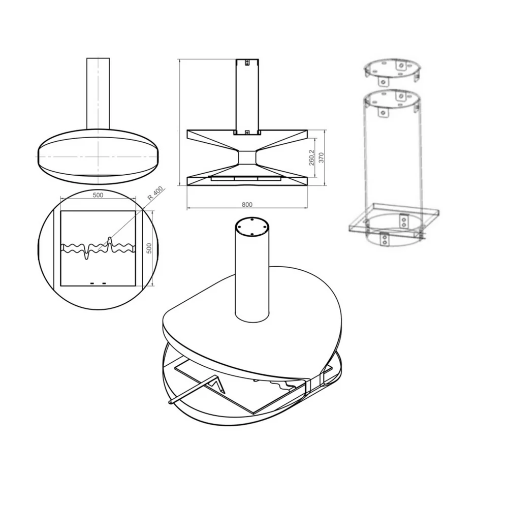 Hamma Bio Ethanol Plafondhaard D80 CM