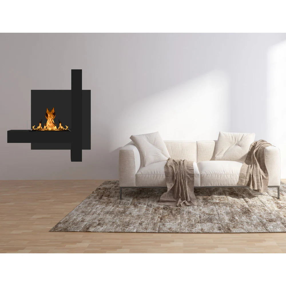 Vachi Zwart Bio Ethanol Wandhaard H90 CM